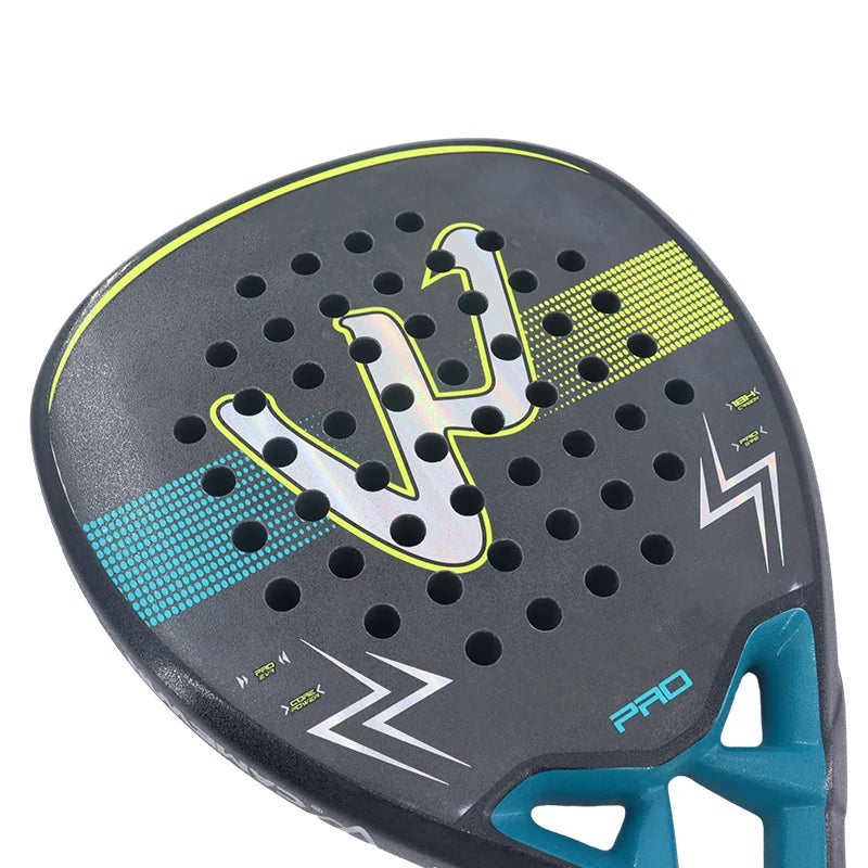 Customized Carbon Fiber Padel Racket 3K 12K 18K Beautiful Design Beach Tennis Paddle For Sports Use