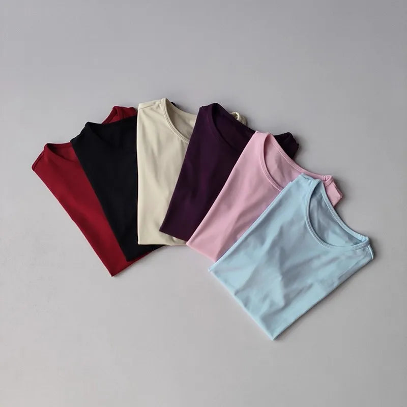Women's Outdoor Sports Shirt Yoga Wear Fitness T-Shirt Quick Dry Running T-Shirt Workout Top Female Sportswear Exercise Clothing