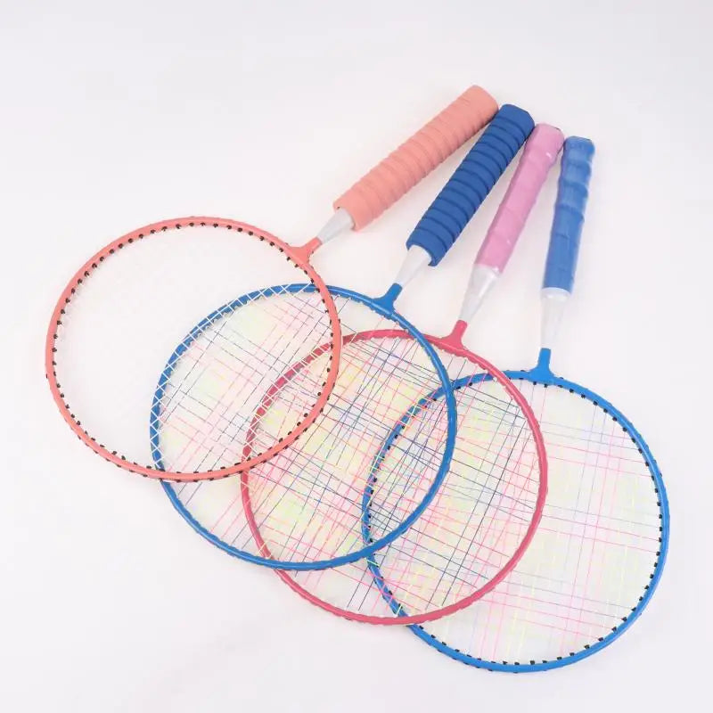 Family Sports Toy: Children's Lightweight Badminton Racket Double Set with Backpack, Designed for Kids Sports