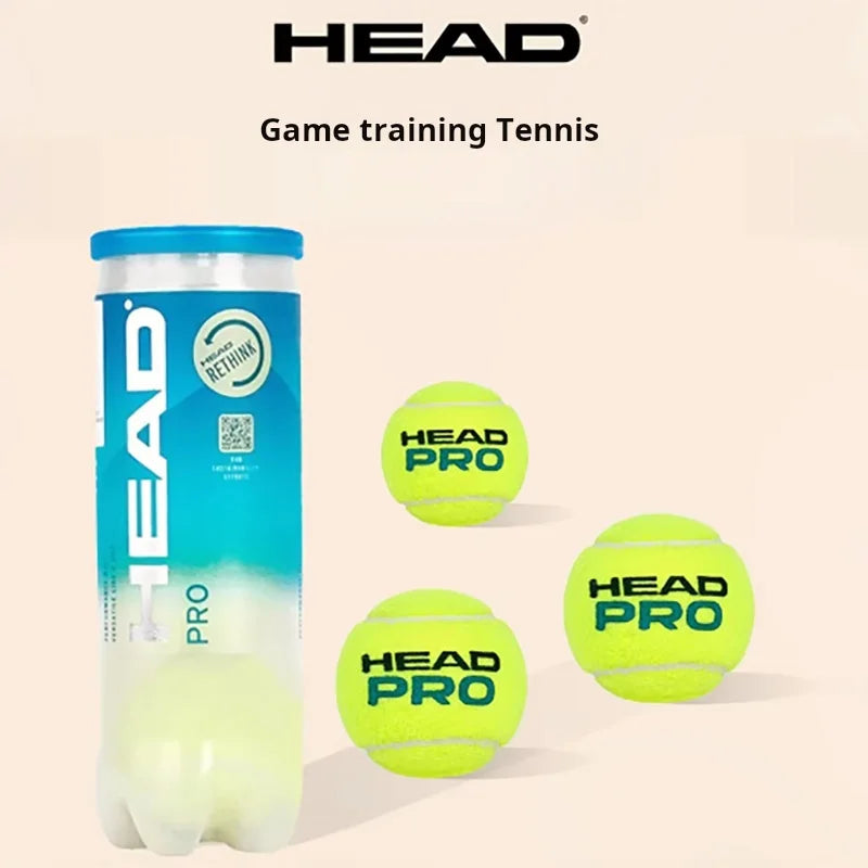 HEAD PRO Tennis Tournament Training Ball 3 Pieces Per Can Fast Speed Good Elasticity Durable Balls