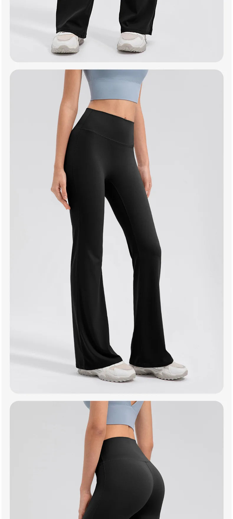 Yoga Pants Women High Waisted Yoga Pants with Pockets  Workout Flare Leggings Work Dress Pants Sports running fitness pants