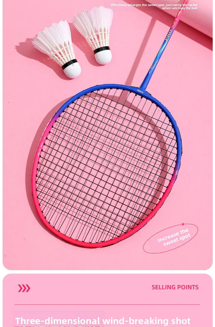 New Durable Badminton Rackets (Set of 2) – Ideal for Adults and Secondary School Students: High-Bounce Rackets for Beginners