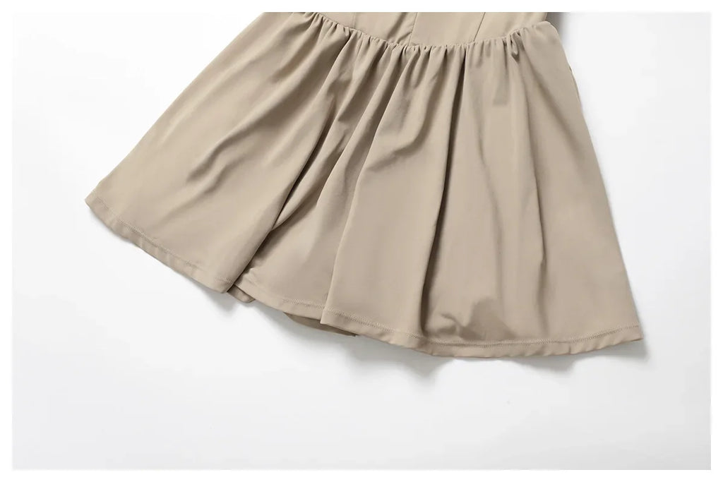 Tennis Skirt Sports Fitness Stand-up Collar Anti-light Golf Badminton Casual Fitness Workout Clothing Gym Yoga Suit for Women