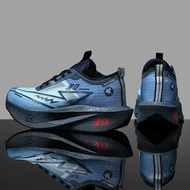 Women's Carbon Board Sneakers Anti-slip Cushioned Comfortable Racing Training Running Shoes Mesh Tennis Shoes Casual for Women