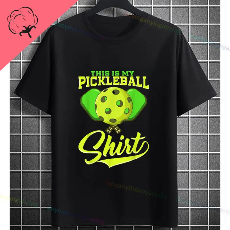 Pickleball Graphic T-Shirt – "It Was in" Funny Design Casual 100% Cotton Short-sleeve Fashion Sporty Style Tee Perfect for Gift
