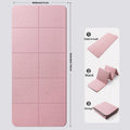 Eco-Friendly TPE Foldable Yoga Mat Double-Sided Non-Slip Travel Fitness Exercise Mat for Pilates and Floor Workouts