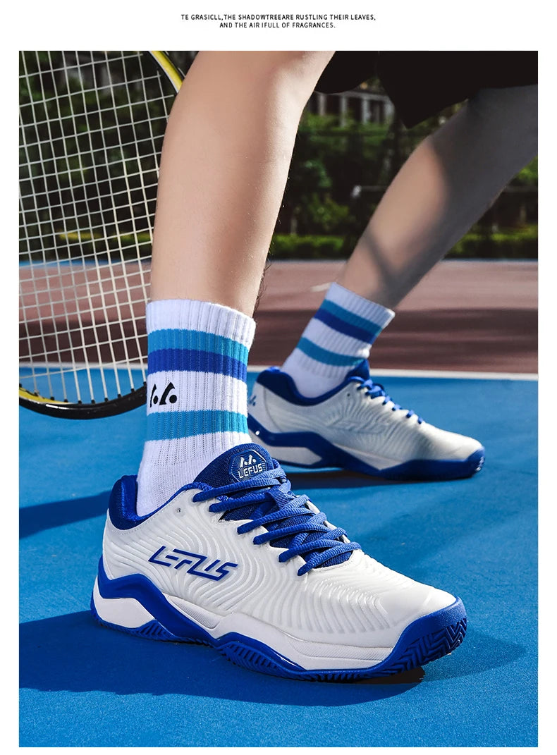 Professional tennis shoes for men and women breathable badminton volleyball shoes for indoor sports training non-slip competitio