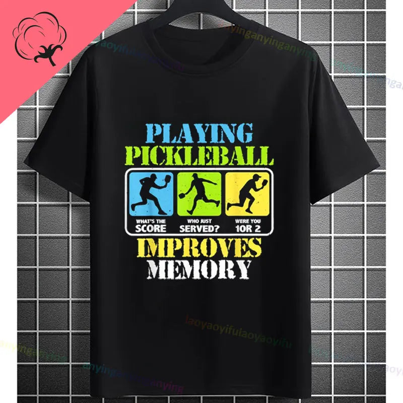 Pickleball Graphic T-Shirt – "It Was in" Funny Design Casual 100% Cotton Short-sleeve Fashion Sporty Style Tee Perfect for Gift