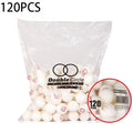 120PCS ABS Ping Pang Ball Wear-resistant Strong Table Tennis Accessories Elastic Durable Beating for Double Happiness