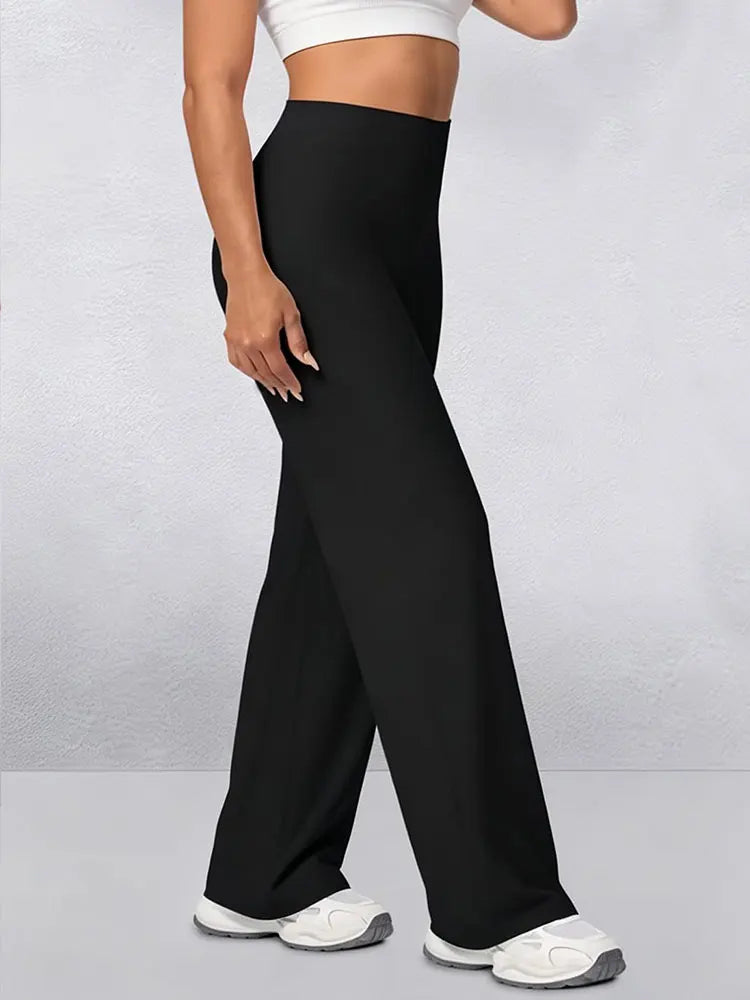 Yoga Pants Womens Trousers High Waisted Straight Wide Leg Leggings Hip up Sports Tights Suitable For Yoga Gym Casual Clothings
