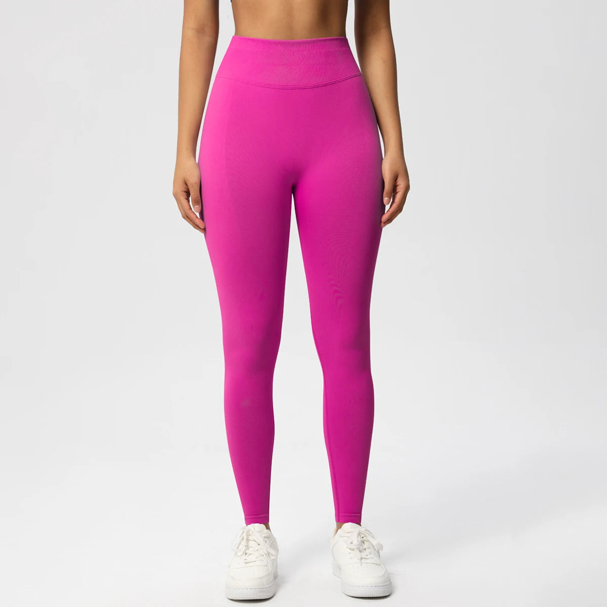 Seamless Women Solid Waist Yoga Pants Three-section Waist Sexy Hip-lifting Tight Sports Pants Fitness Exercise Yoga Pants