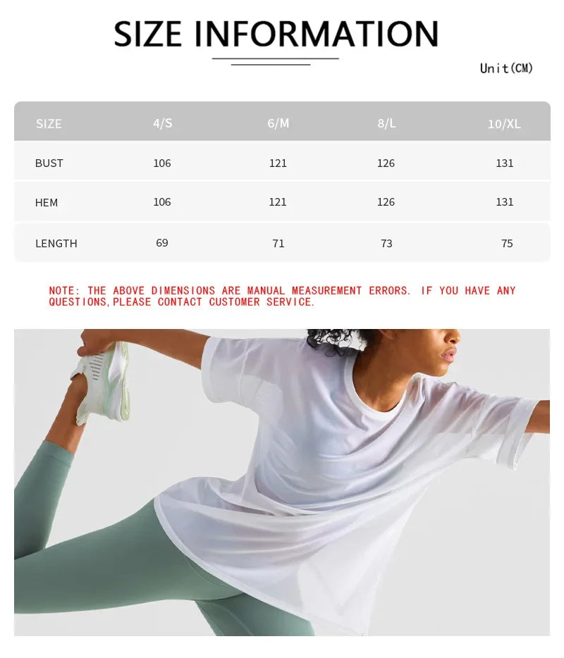 Yoga Sport Shirt Quick Drying Yoga Blouse Fitness Mesh Stitched Casual Sports Top Summer Short Sleeve Sport T-Shirt For Women