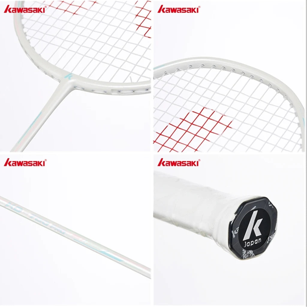 Kawasaki Badminton Rackets KD-700 PRO 2pcs/set With Badminton Bag + 2 Overgrips Badminton Complete Set For Badminton Practice