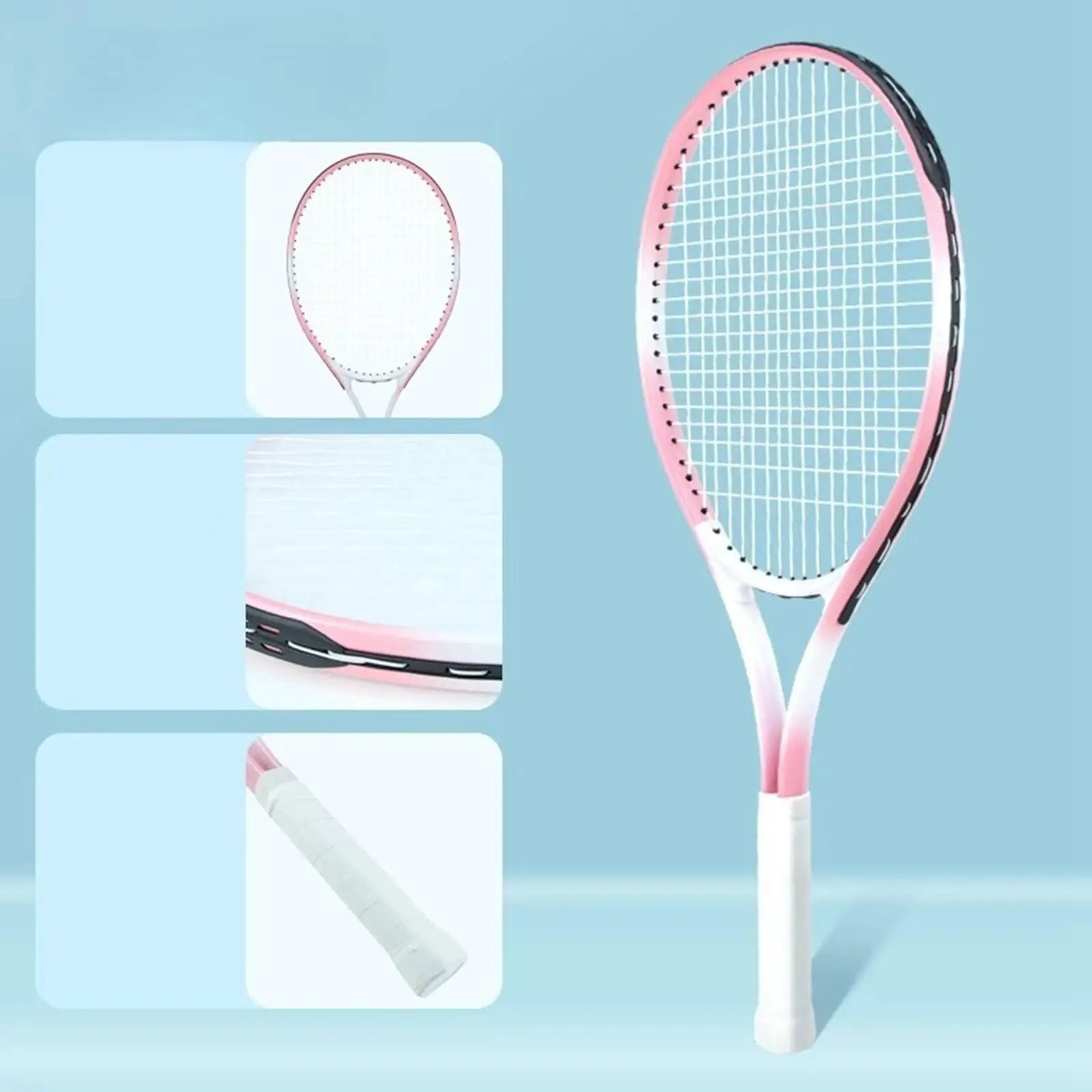 Tennis Racket with Pre Portable Women Men Tennis Racquet Comfortable Grip
