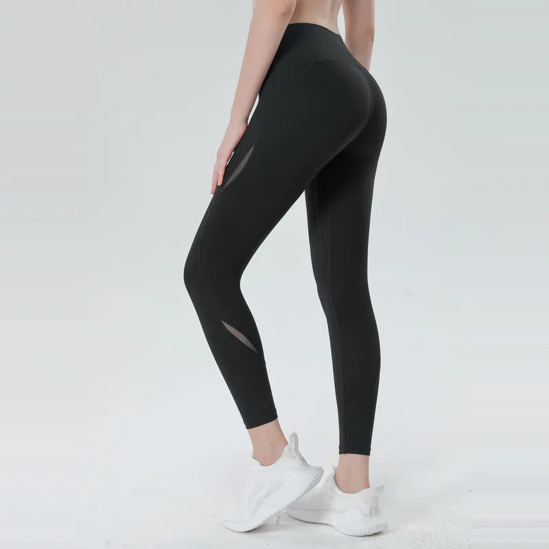 Yoga Pants Push-up Yoga Leggings Women Workout Gym Tights Sexy Sports High Waisted Hollowed out Quick Drying Women Workout Pants