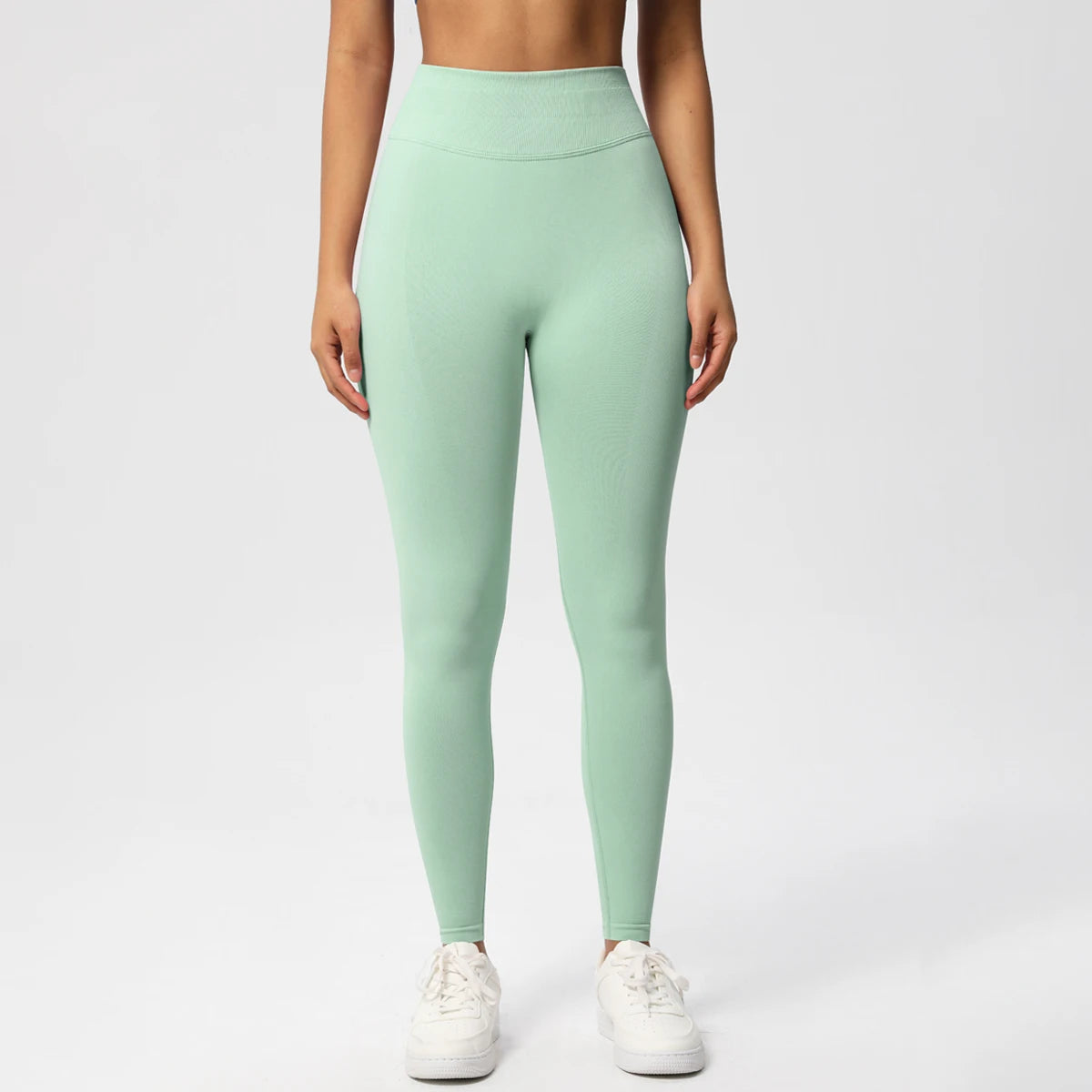 Seamless Women Solid Waist Yoga Pants Three-section Waist Sexy Hip-lifting Tight Sports Pants Fitness Exercise Yoga Pants
