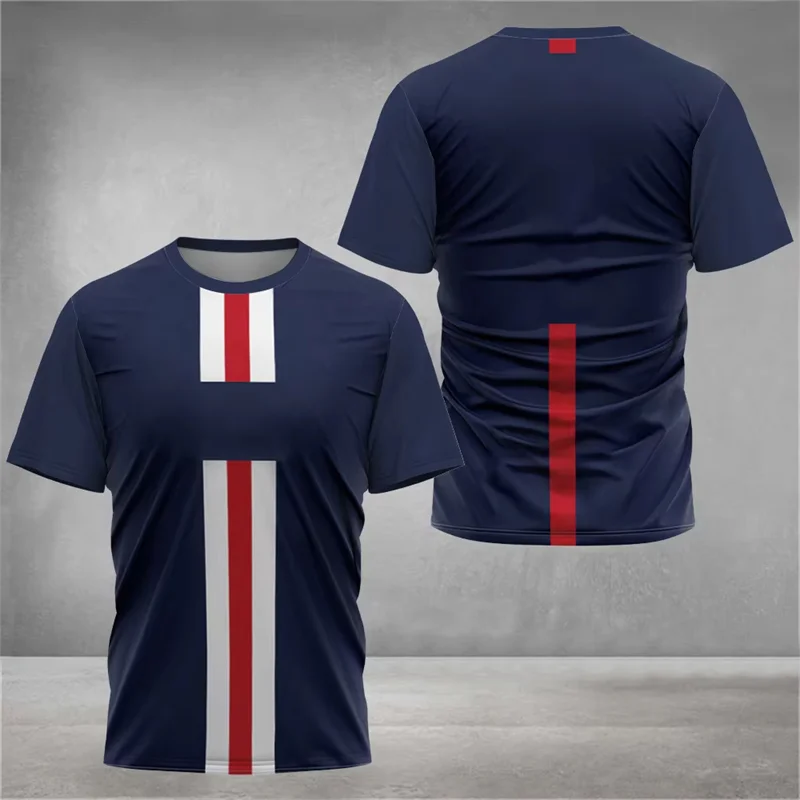 2025 New Summer Sports T Shirts For Men Fashion Trendy Streetwear 3D Printed Fitness T-shirts Loose Quick Dry Running Gym Tees