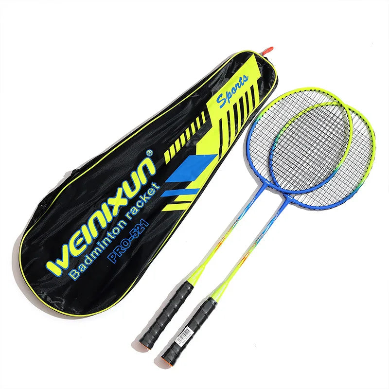 New Durable Badminton Rackets (Set of 2) – Ideal for Adults and Secondary School Students: High-Bounce Rackets for Beginners