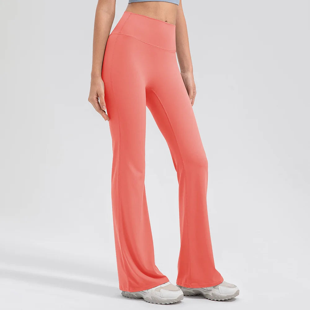 Yoga Pants Women High Waisted Yoga Pants with Pockets  Workout Flare Leggings Work Dress Pants Sports running fitness pants