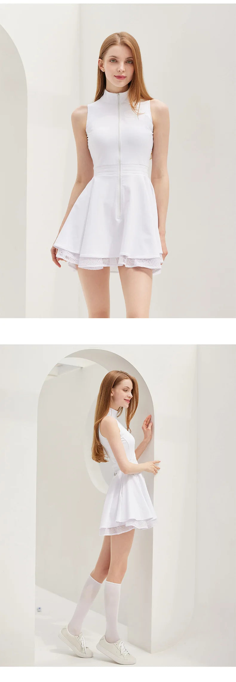 Polo Shirt Tennis Dress Chest Pads Shorts Soft High Stretchy Fitness Skorts Tummy Control Yoga Skirts Gym Clothing Activewear