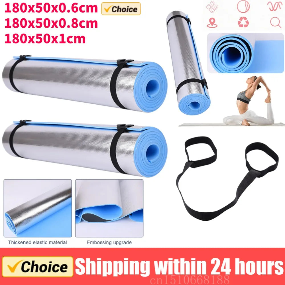 6/8/10MM Thick Yoga Mat Anti-skid Sports Fitness Mat EVA Comfort Foam Yoga Matt for Exercise Yoga and Pilates Gymnastics Mat