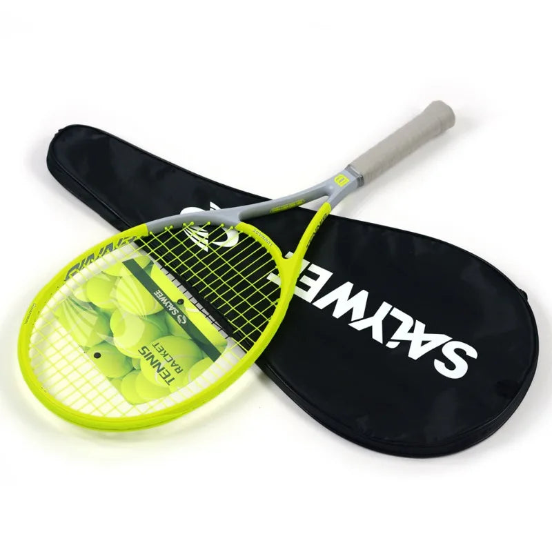 Professional Tennis Rackets Beginners Practice Lightweight Tennis Rackets Durable Training Racket Portable Sports Equipment