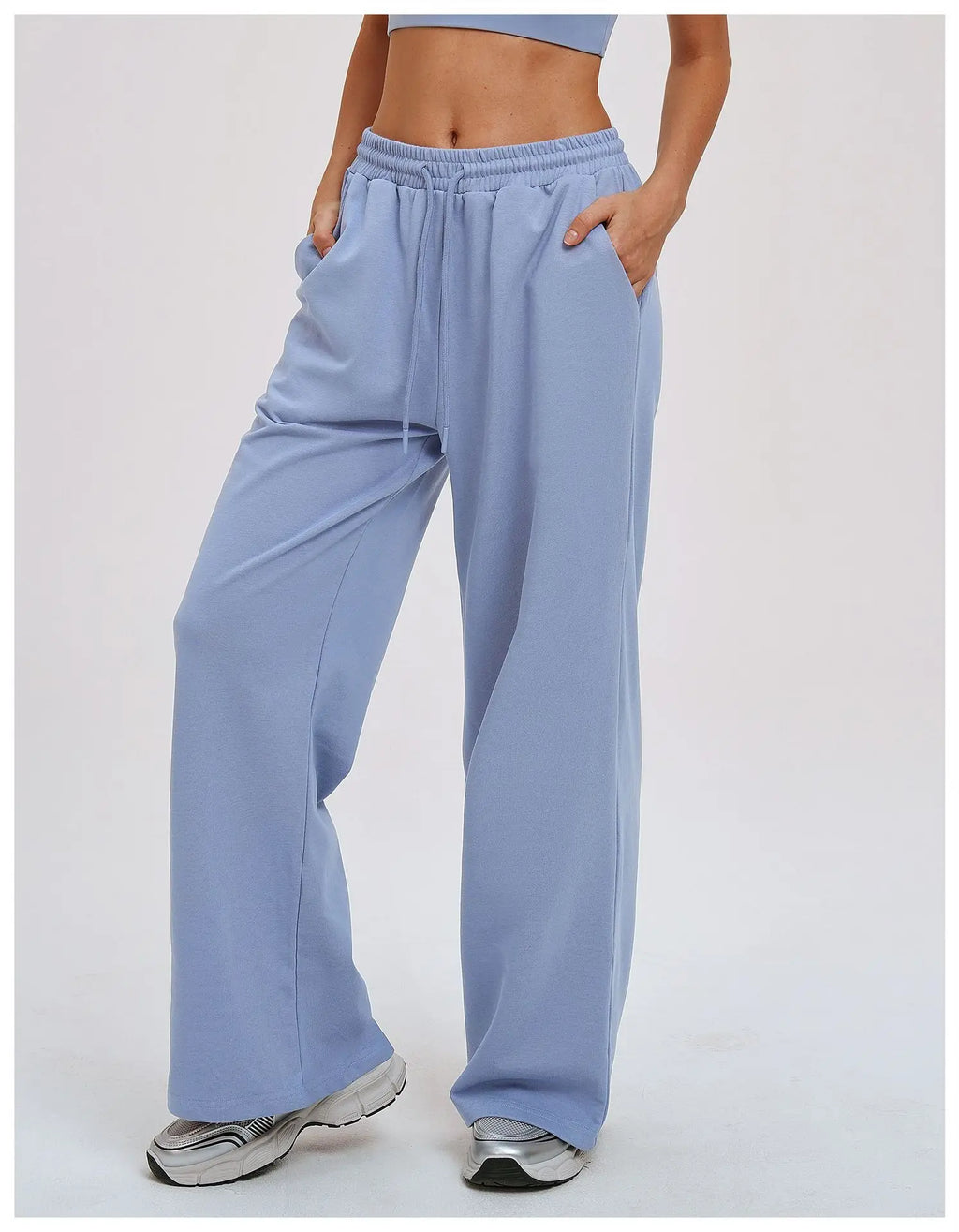 Yoga Pants Women's Gym Workout Pants Loose Wide Leg Casual Straight Leg Pants Outdoor Cycling And Running Sports Pants