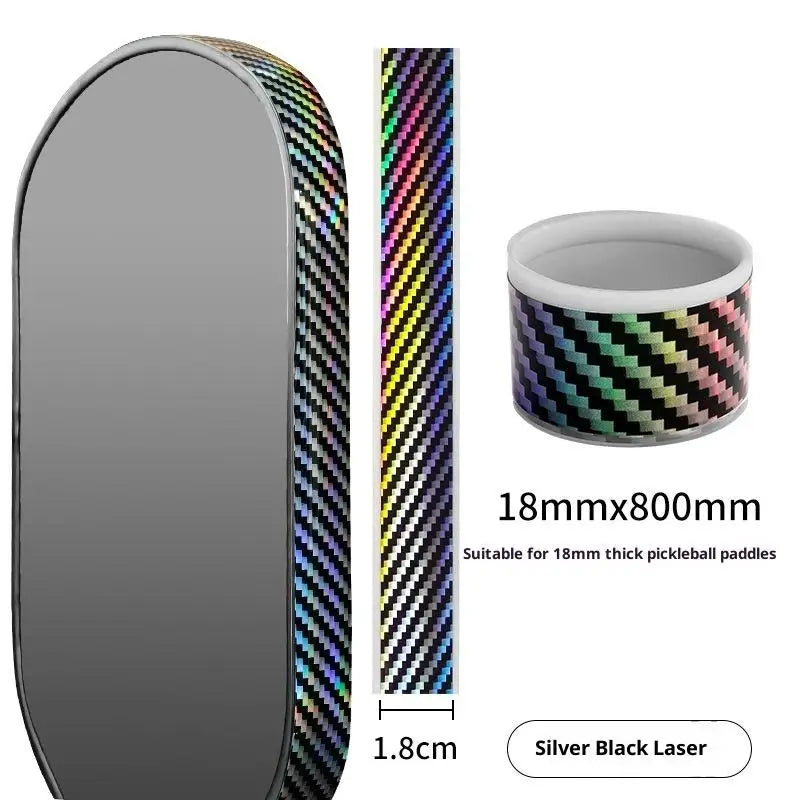 Pickleball Paddle Protection Tape-Paddle Head Edge Guard-Racket Edge Protection Tape-Fit Perfectly Curved Edge Tape