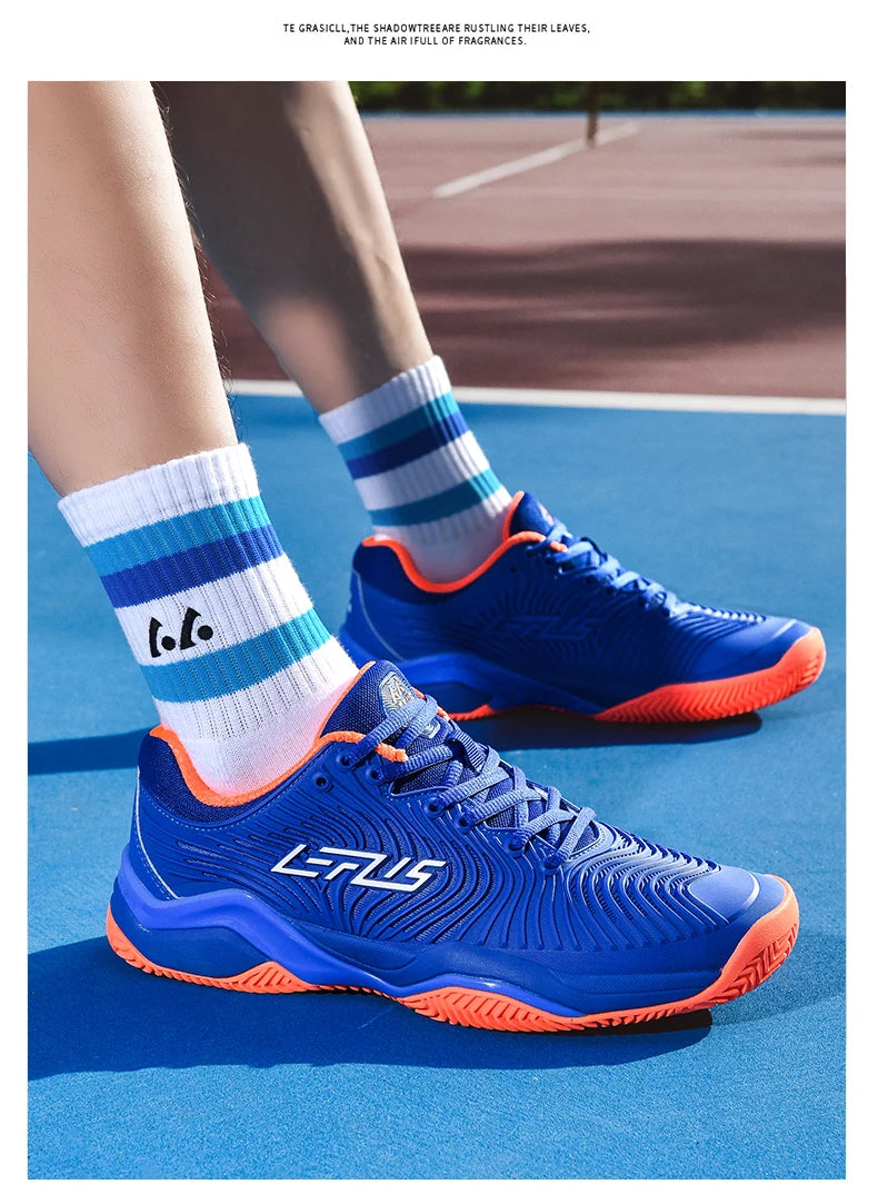 Professional tennis shoes for men and women breathable badminton volleyball shoes for indoor sports training non-slip competitio