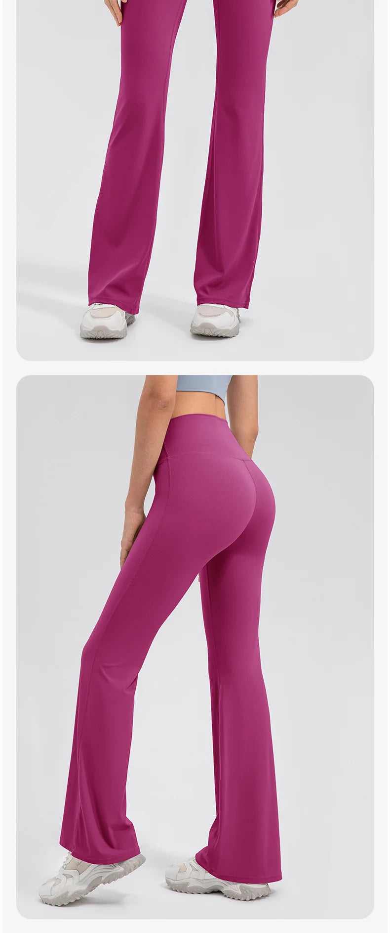 Yoga Pants Women High Waisted Yoga Pants with Pockets  Workout Flare Leggings Work Dress Pants Sports running fitness pants