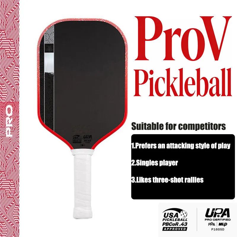 new Pro V pickleball paddle features optimized Tech Flex Power and Propulsion Core, delivering enhanced power, higher forgivenes
