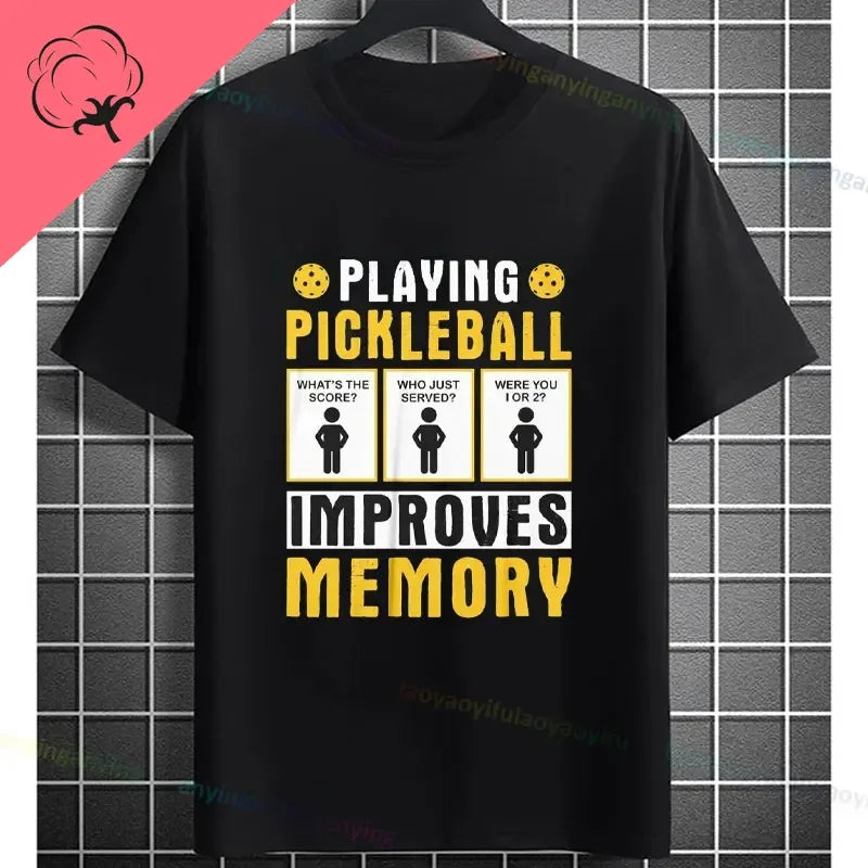 Pickleball Graphic T-Shirt – "It Was in" Funny Design Casual 100% Cotton Short-sleeve Fashion Sporty Style Tee Perfect for Gift