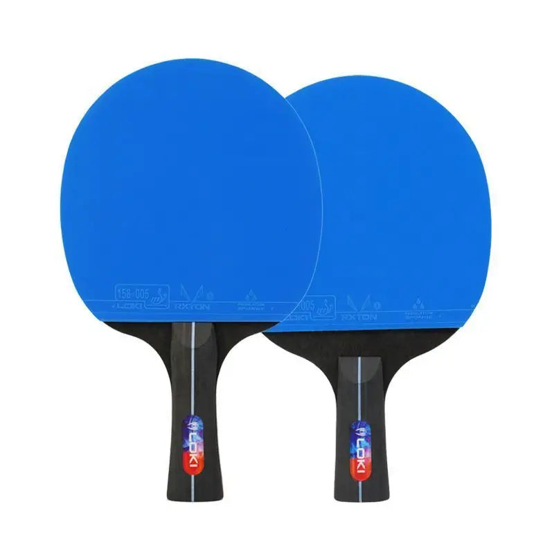Professional Training Table Tennis Adhesive Rubber PingPong Rackets with Blue Color Ping Pong Rubber 5-layer Pure Wooden Board