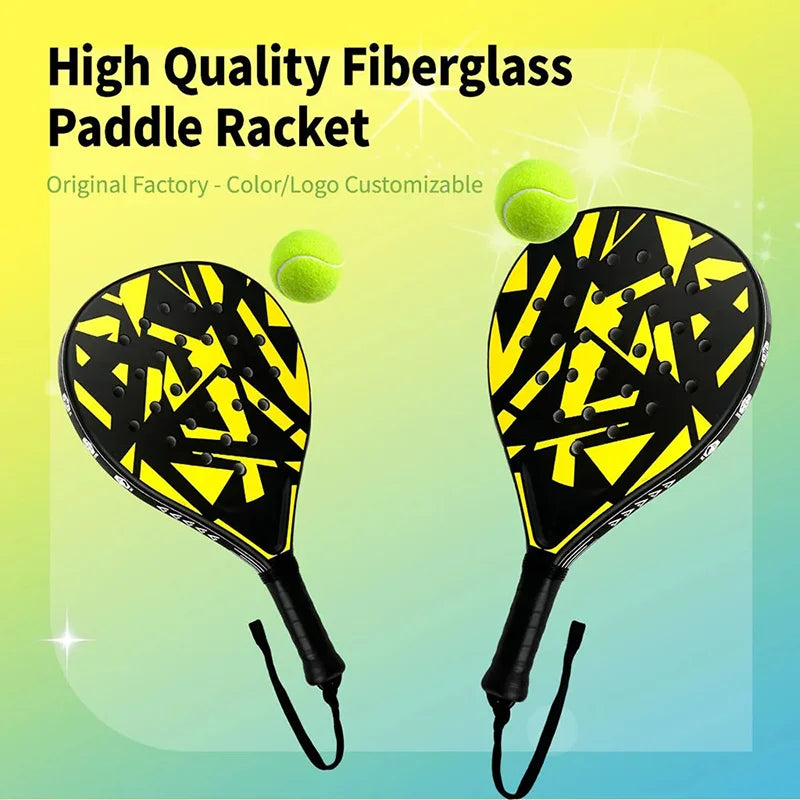 Padel Racket with Carbon Fiber Surface & EVA Memory Foam Core – Lightweight Well-Balanced Padel for Beginners and Intermediate