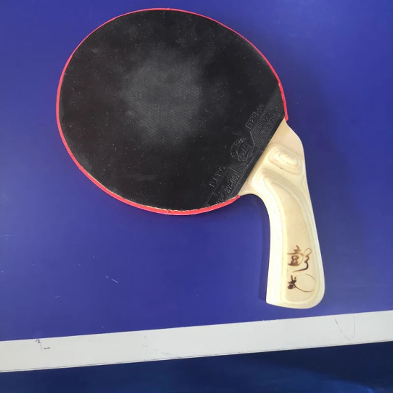 Special Shaped Table Tennis Racket 6mm Thickness Grasp The Diagonal Handle Professional Bottom Plate Developed By Peng Daoxiu