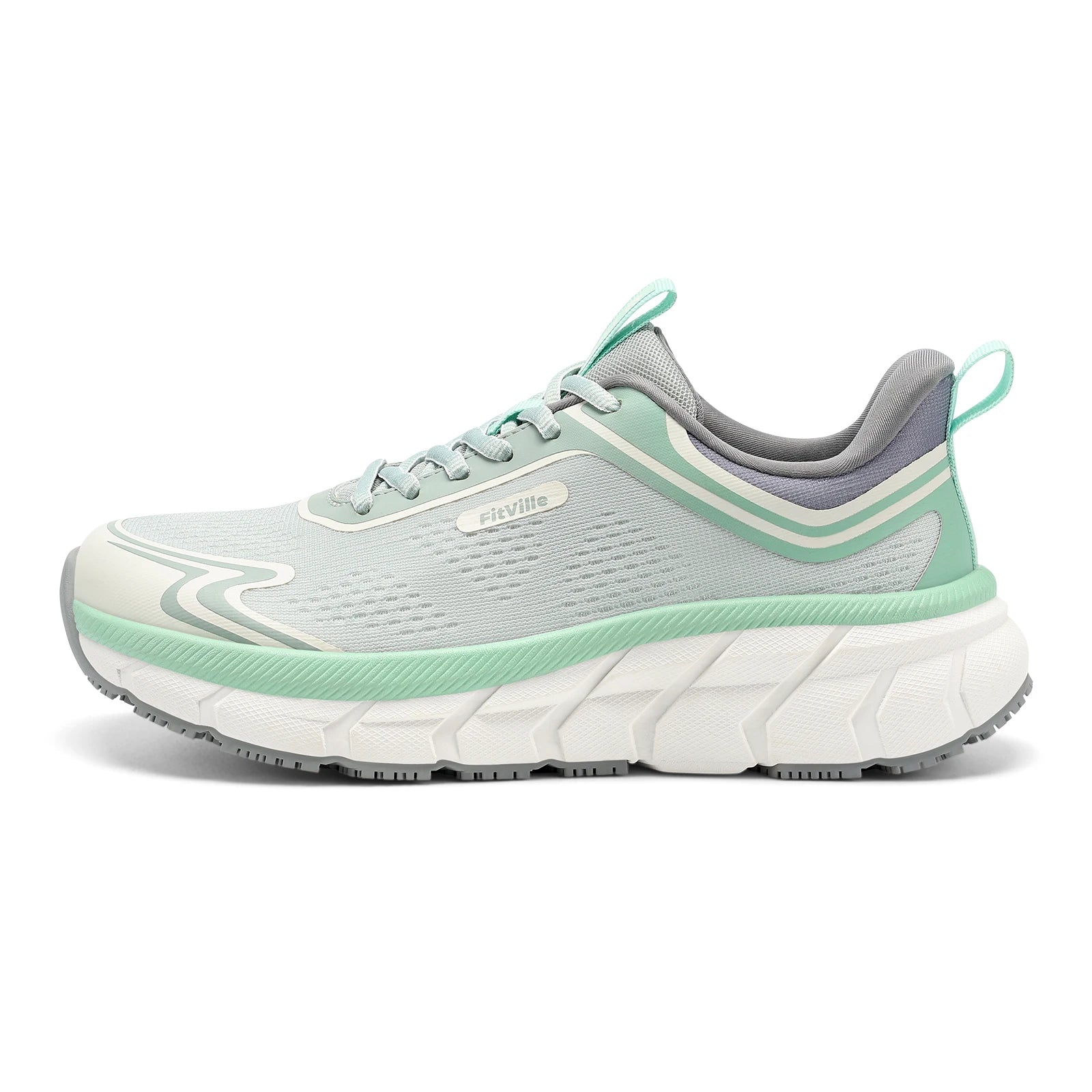 Fittington Women's Sports Shoes Wide Women Sneakers Non-Slip Tennis Walking Running Shoes For Women Swollen Feet Pain Relief