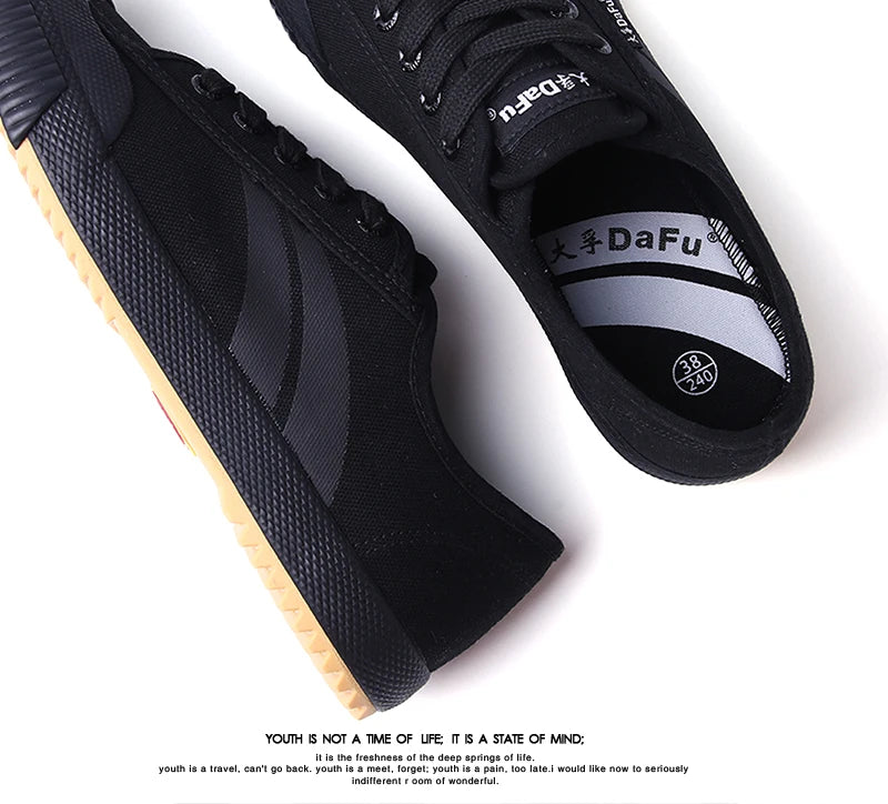 Dafu Original Kungfu Shoes Improved Version Sneakers Men Women All Black Shoes
