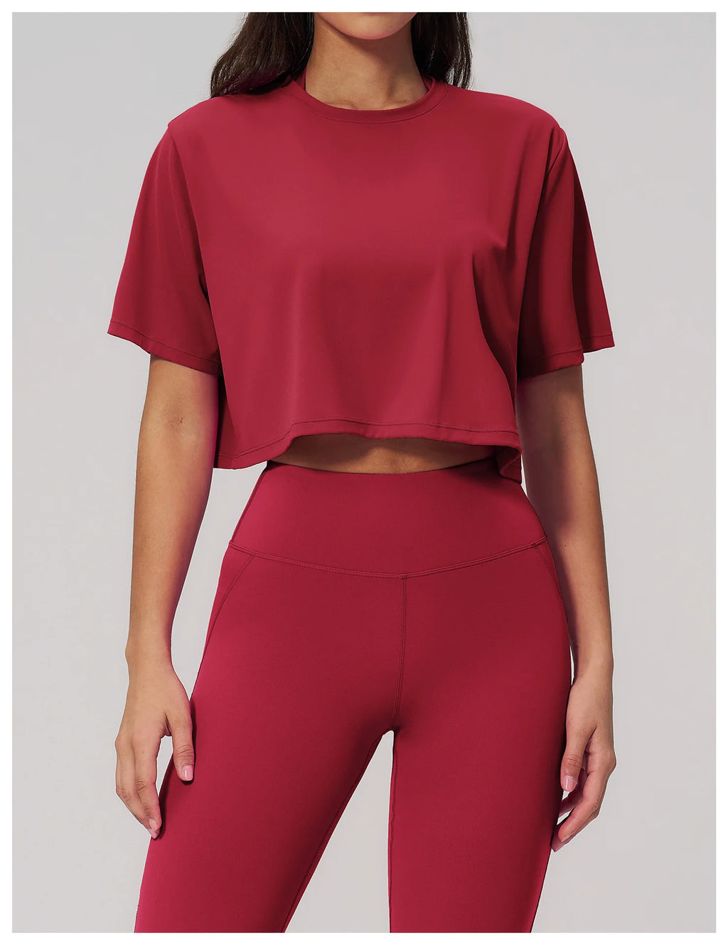 Yoga Tops Summer Sports Fitness Clothes Women's Short Sleeves Yoga Shirts Running Sports Gym Tops Loose Breathable Casual Tops