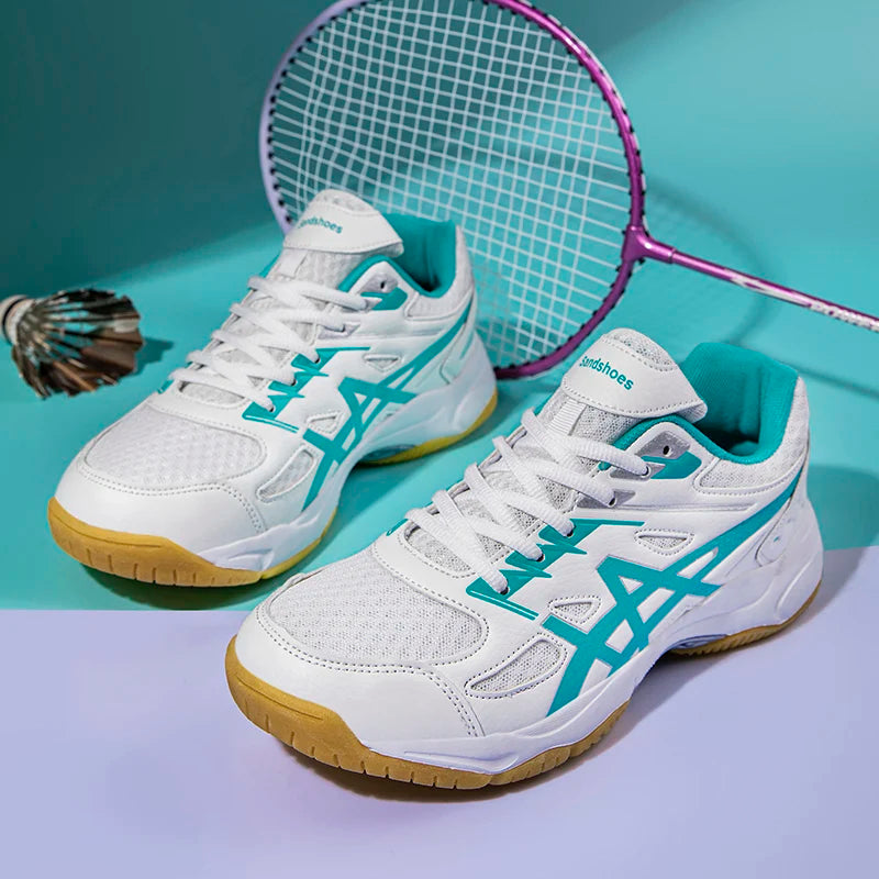 Men's and women's badminton shoes - sports support, flexibility, shock absorption and cushioning, grip table tennis shoes, volle