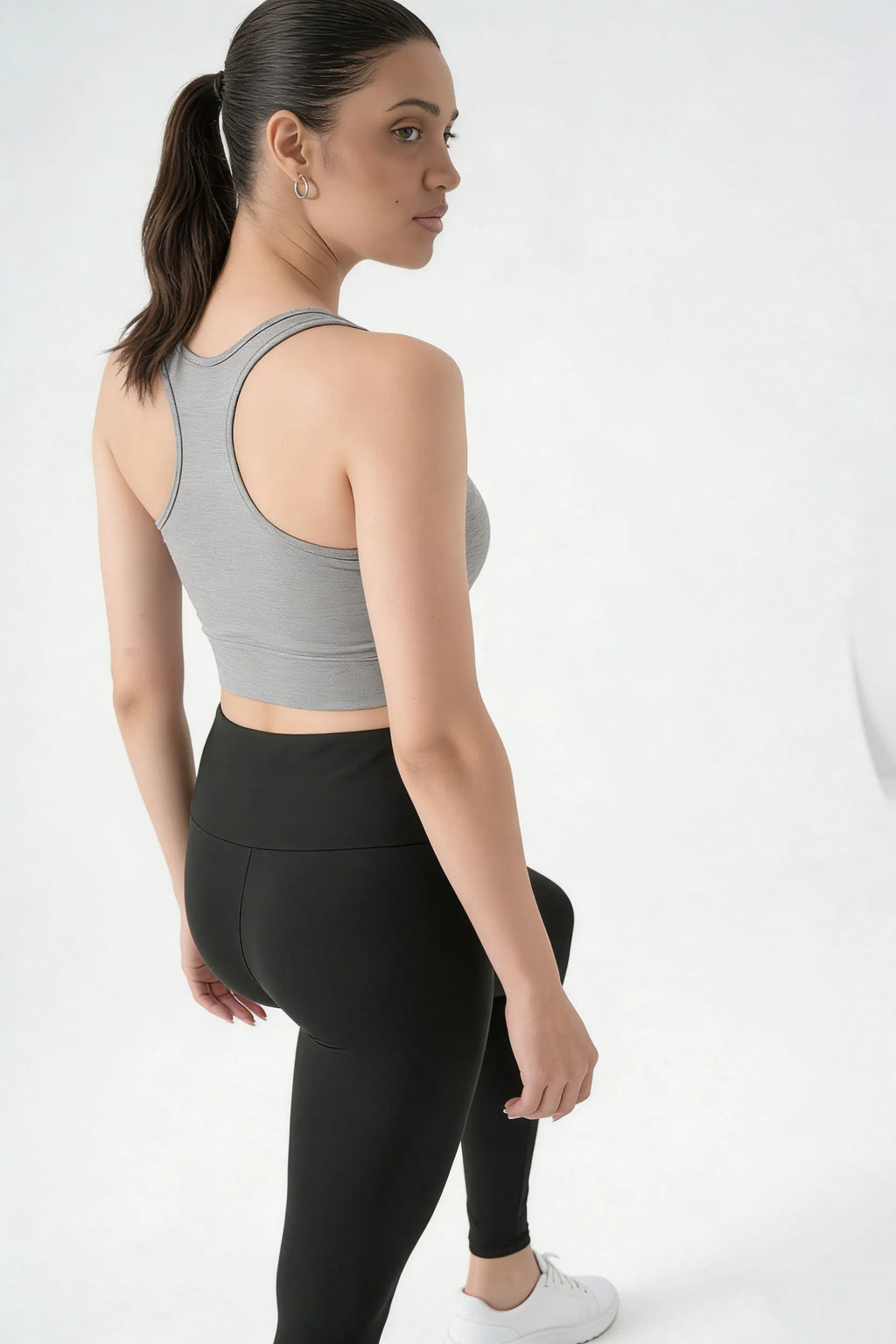 Yoga Pants High Waisted, Tummy Control Shaping Women's Base Layer, Elastic Skinny Seamless Leggings for Running & Training