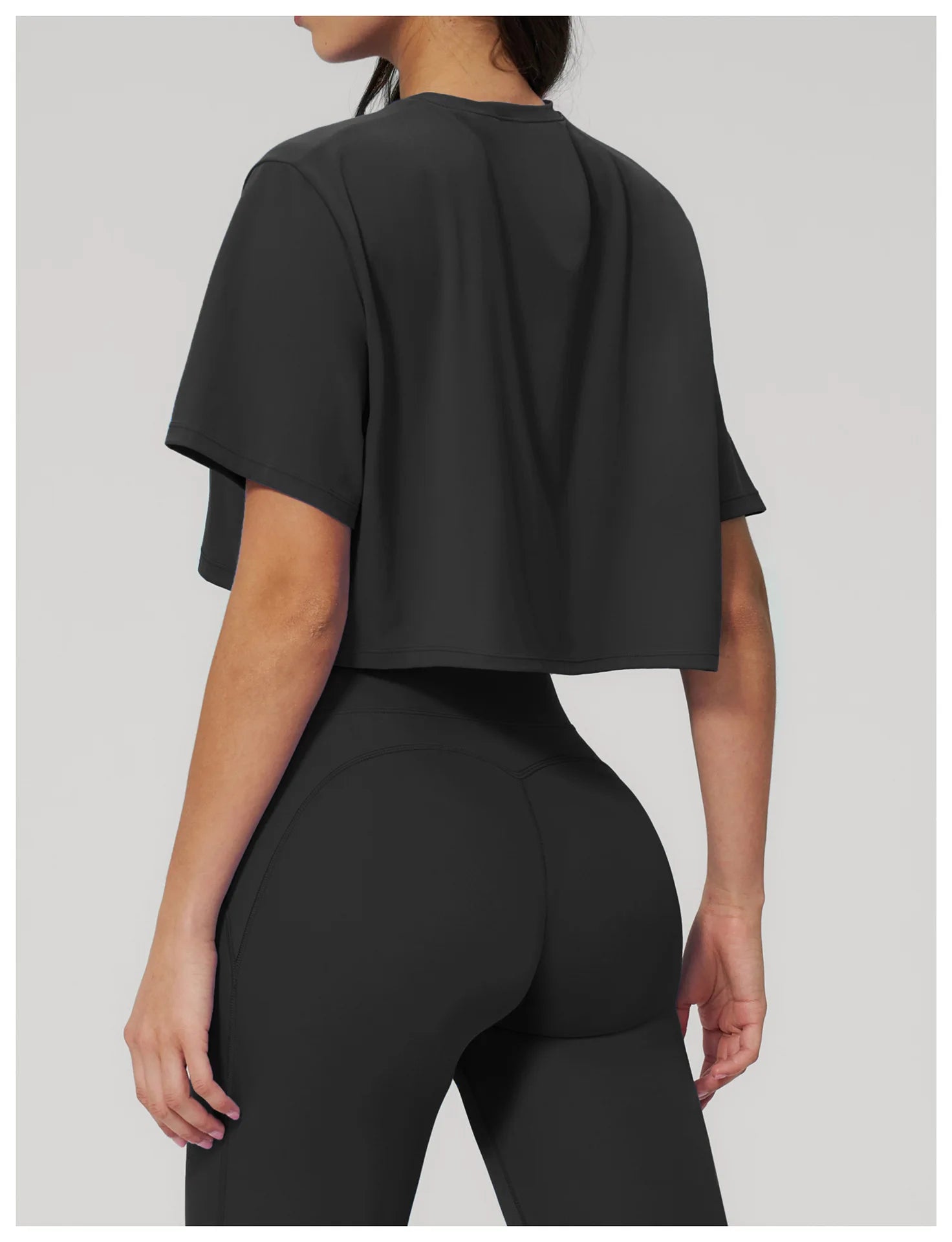 Yoga Tops Summer Sports Fitness Clothes Women's Short Sleeves Yoga Shirts Running Sports Gym Tops Loose Breathable Casual Tops