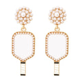 New Game Day Earrings Pickleball Paddle Earrings Fashion Sport Earring Sports Fans Jewelry Favor Gift