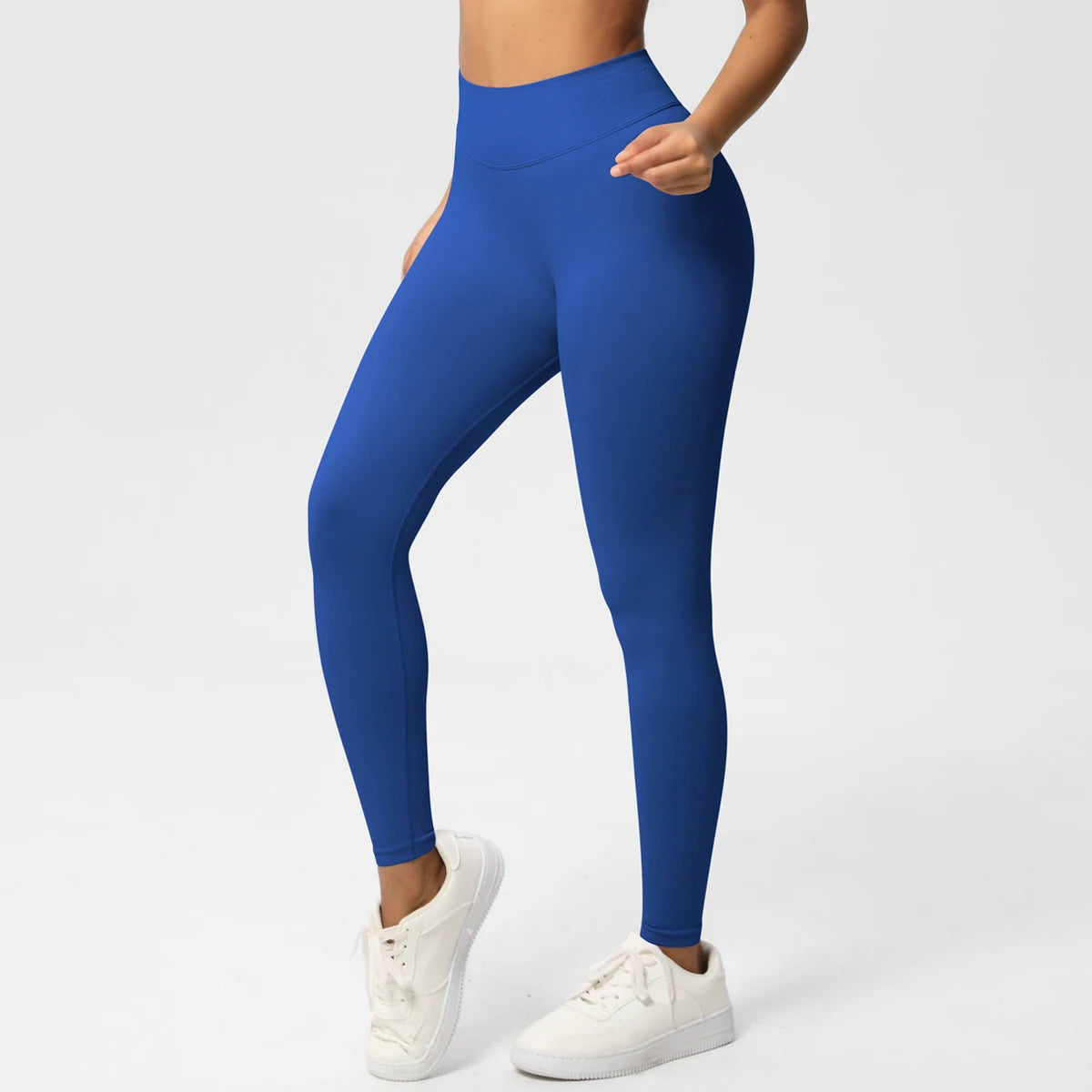 Seamless Women Solid Waist Yoga Pants Three-section Waist Sexy Hip-lifting Tight Sports Pants Fitness Exercise Yoga Pants