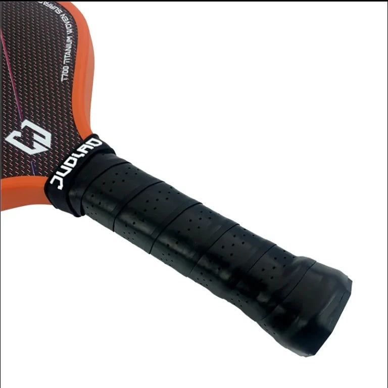 Carbon Fiber Orange Titanium Woven Surface Foam Build Edging Unibody Thermoformed Pickleball Paddle