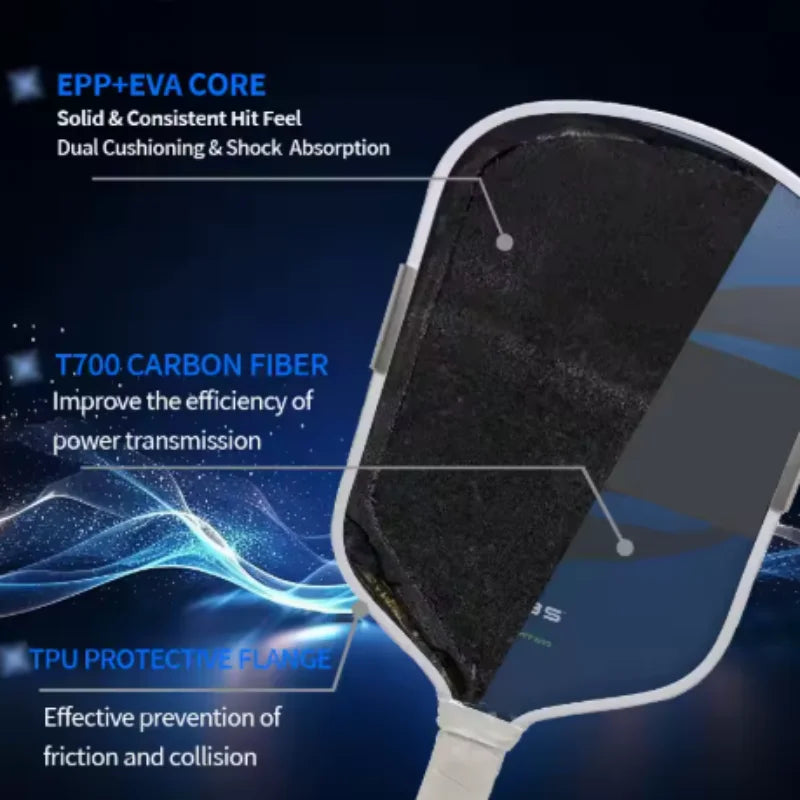 SLK Boom 5th Generation Hot-Pressed One-Piece Pickleball Paddle