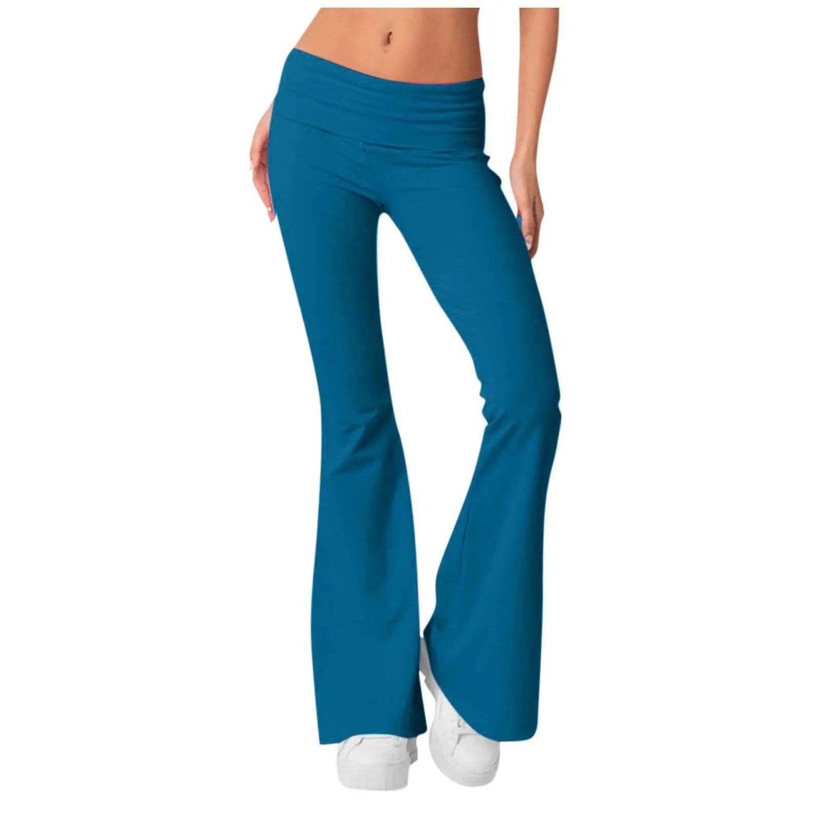 Fall outfits women skinny yoga pants women flare leggings korean style streetwear casual yoga pants flare leg Black Grey