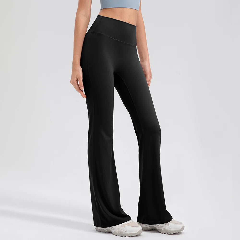 Yoga Pants Women High Waisted Yoga Pants with Pockets  Workout Flare Leggings Work Dress Pants Sports running fitness pants