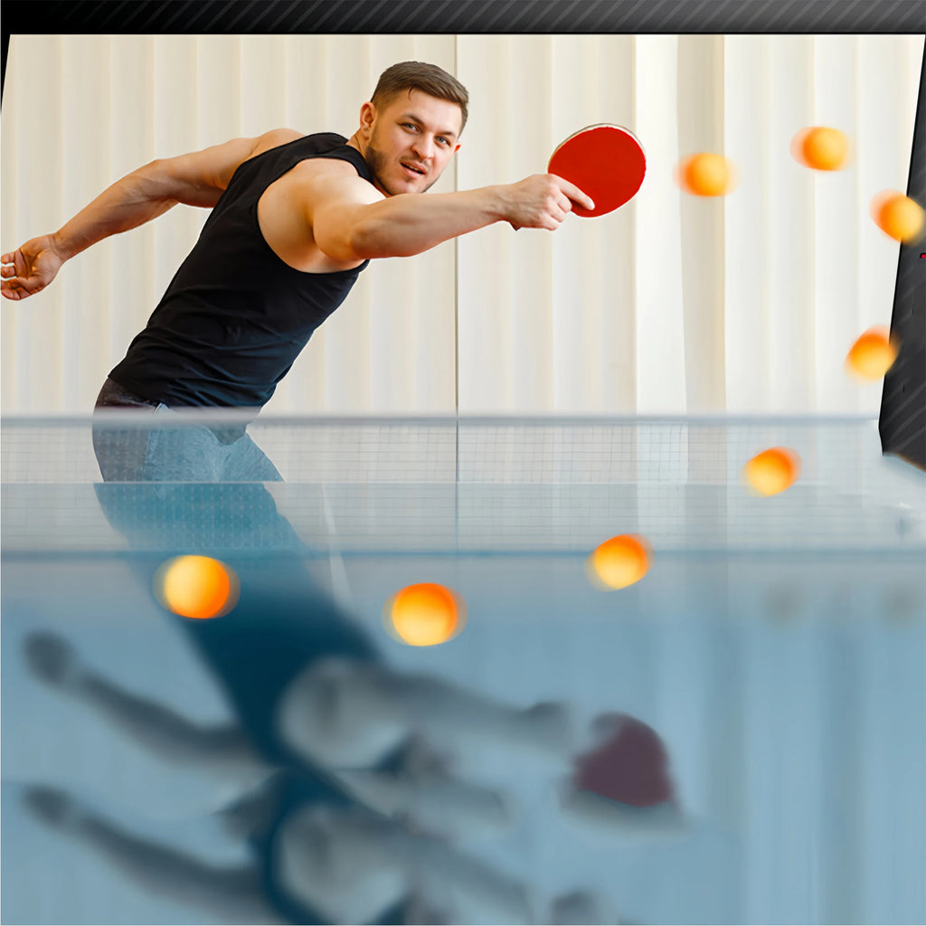 1 Set (2 Table Tennis Racket + Storage Bag) Double-Sided Anti-Adhesive Competition Training Horizontal Straight Racket Table Tennis Racket Professional Grade High Elastic Racket Horizontal and Cut Beginners Single and Double