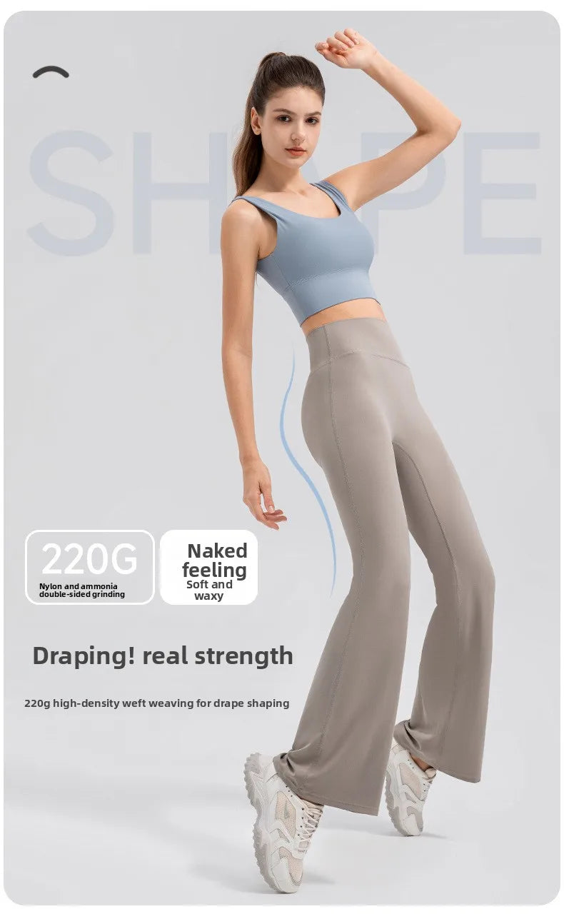 Yoga Pants Women High Waisted Yoga Pants with Pockets  Workout Flare Leggings Work Dress Pants Sports running fitness pants