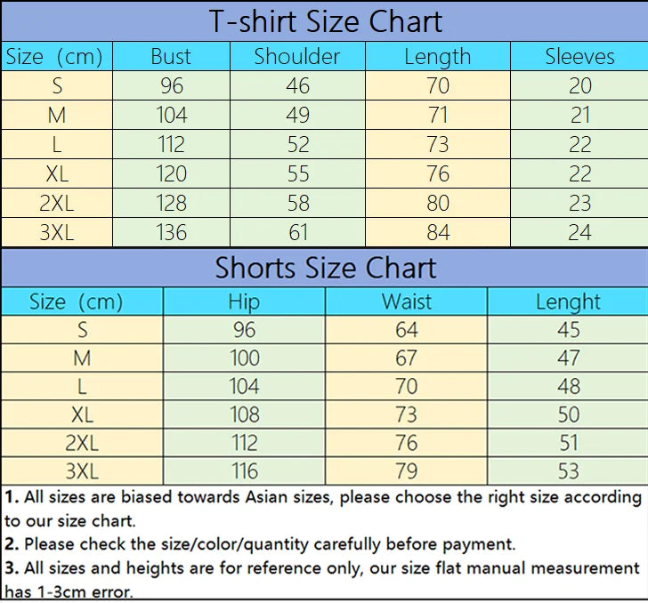 Men's T-shirt sports outfit with print, casual wear for outdoor gym, jogging, street clothing, summer T-shirt shorts
